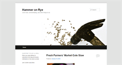 Desktop Screenshot of hammeronrye.com